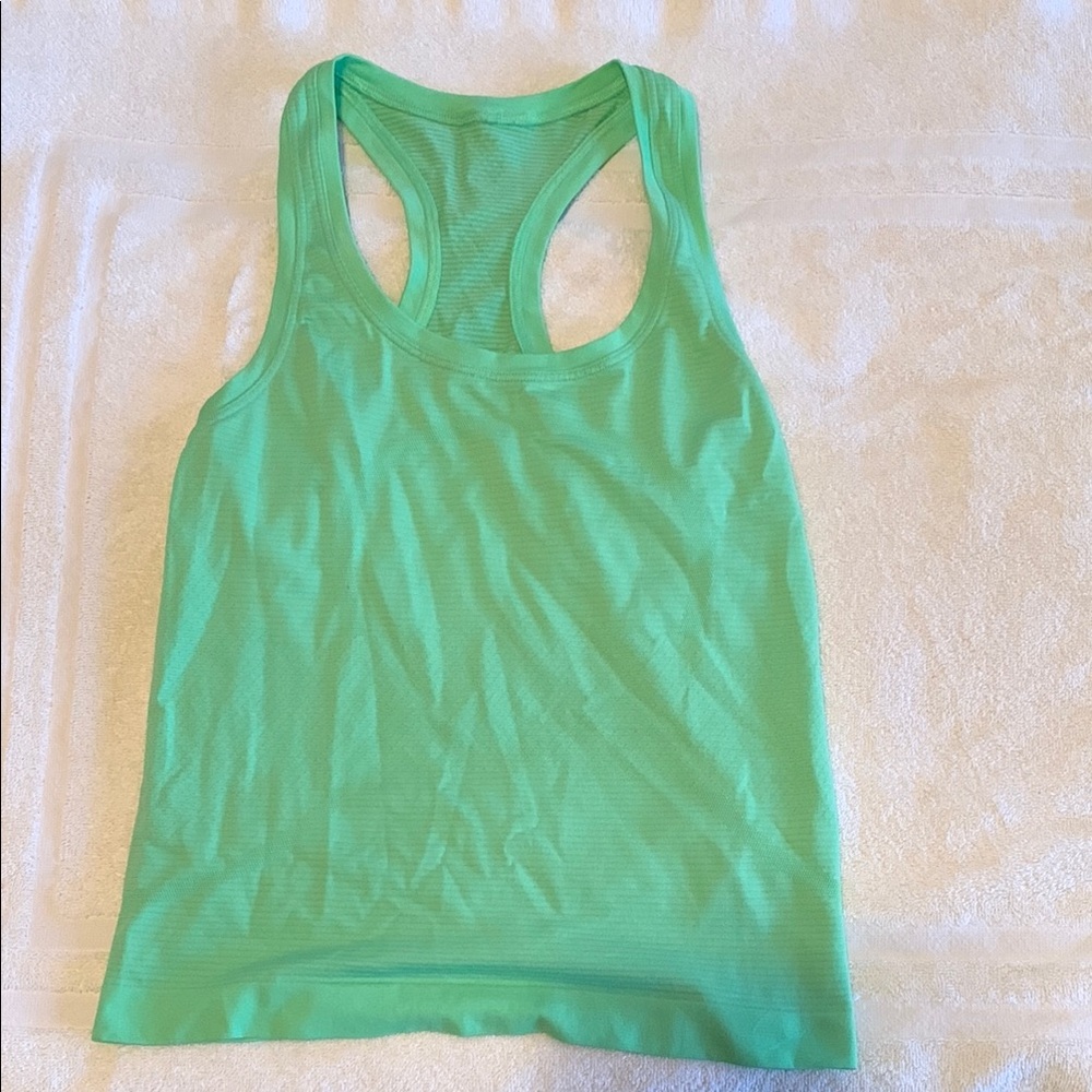Lululemon Swiftly Racerback Vibrant Green Sleeveless Tank Top